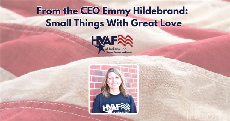 Small Things With Great Love: A message from the CEO | HVAF